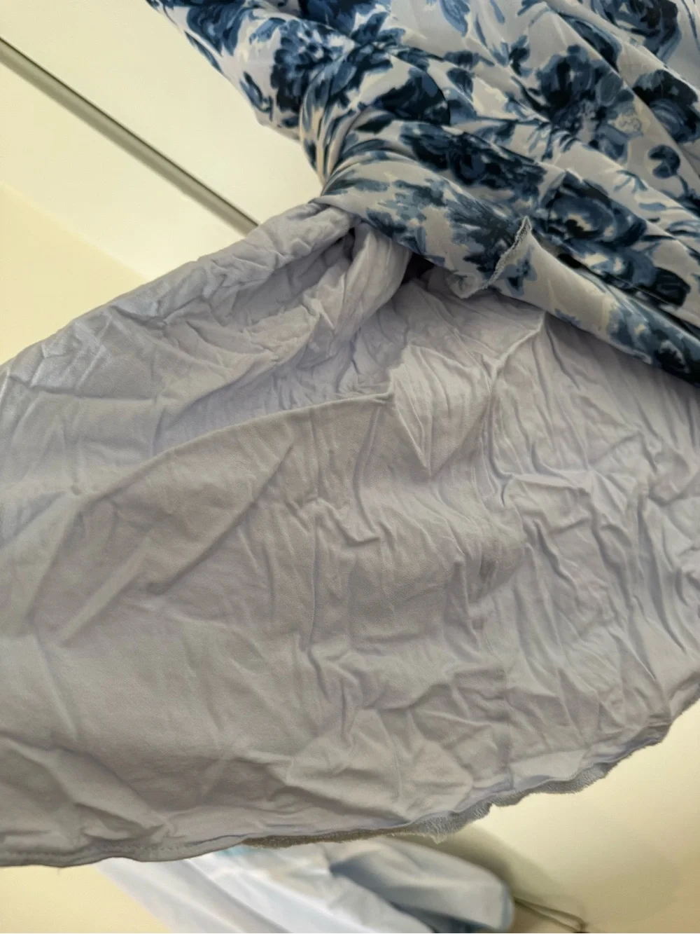 Abercrombie & Fitch Blue and White Floral Maxi Dress